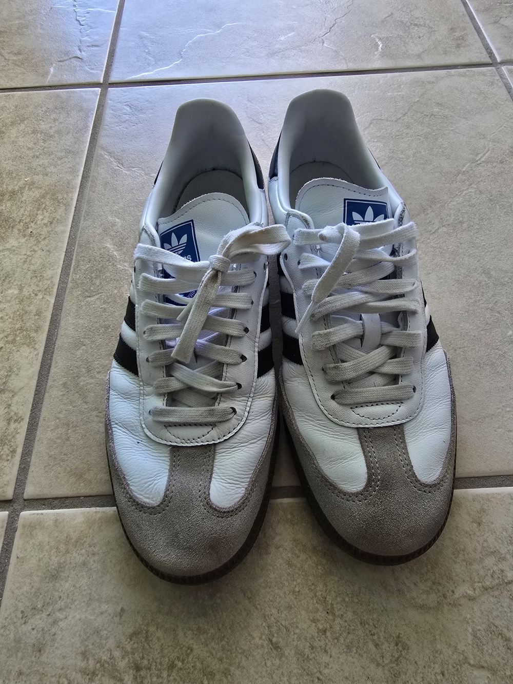 adidas White Black Gray Classic Sneakers